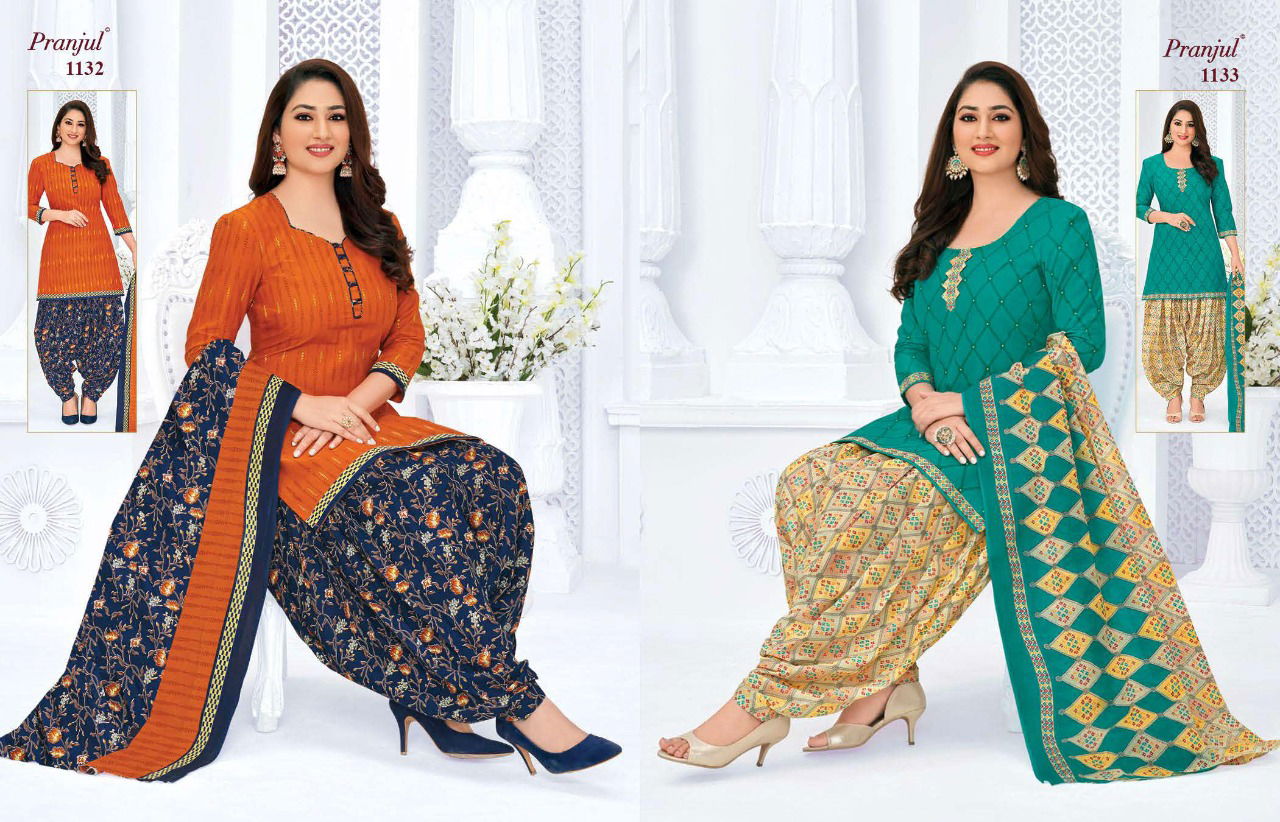 Pranjul Priyanka 11 Latest Regular Wear Cotton Printed Dress Material Collection
